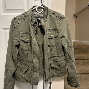 Women's Olive Military Jacket
